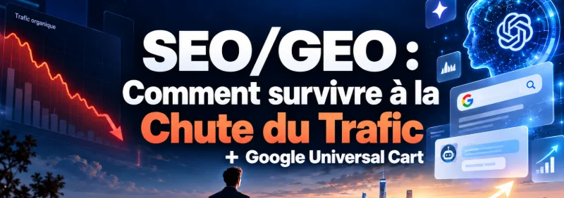 SEO / GEO : Comment survivre à la chute du trafic + Google Universal Cart